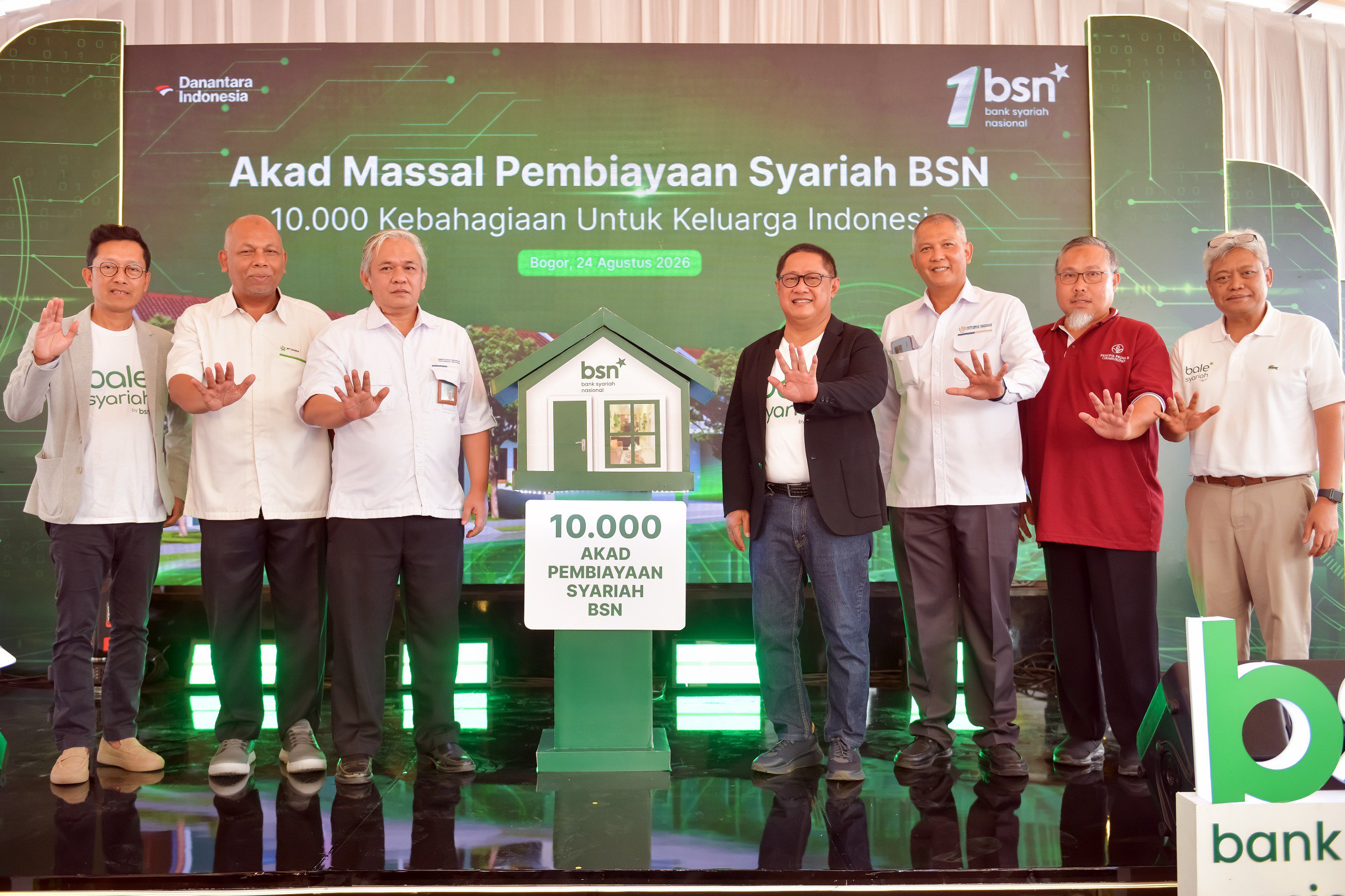 Baru Berusia Satu Tahun, Bank BSN Gelar Akad Massal 10.000 Fasilitas Pembiayaan Rumah Dalam Sehari